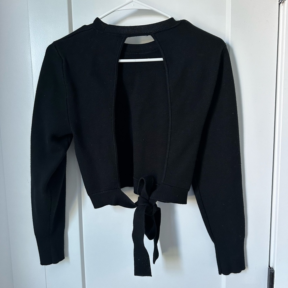A&F open back sweater
